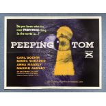 PEEPING TOM (1960) - British UK Quad film poster -