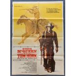 TOM HORN (1980) - STEVE McQUEEN - Spanish One Shee