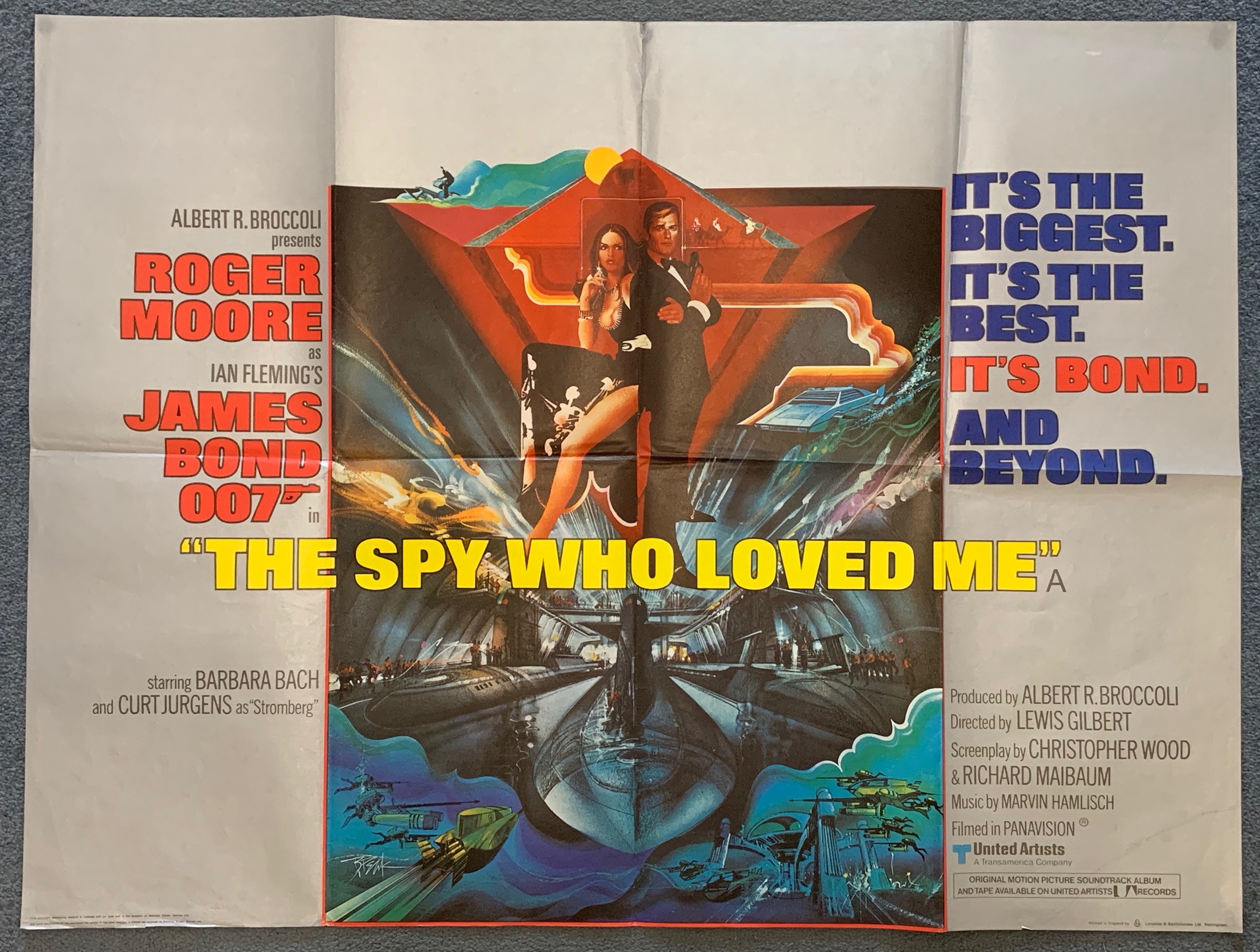 SPY WHO LOVED ME (1977) - British UK Quad Film Pos