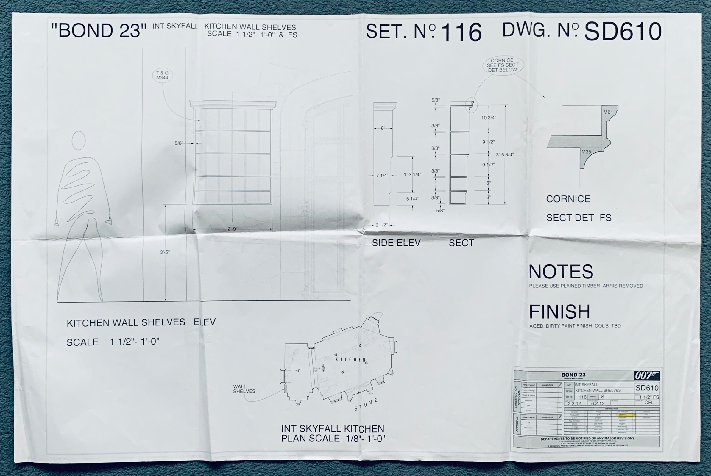 SKYFALL (2012) 'BOND 23' - Original studio product