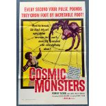 COSMIC MONSTERS (1958) - US One Sheet movie poster