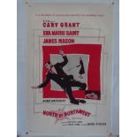 NORTH BY NORTHWEST (1962 Release) - US One Sheet -