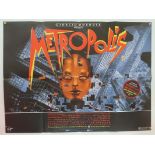 METROPOLIS (1984 Release) - UK Quad Film Poster -