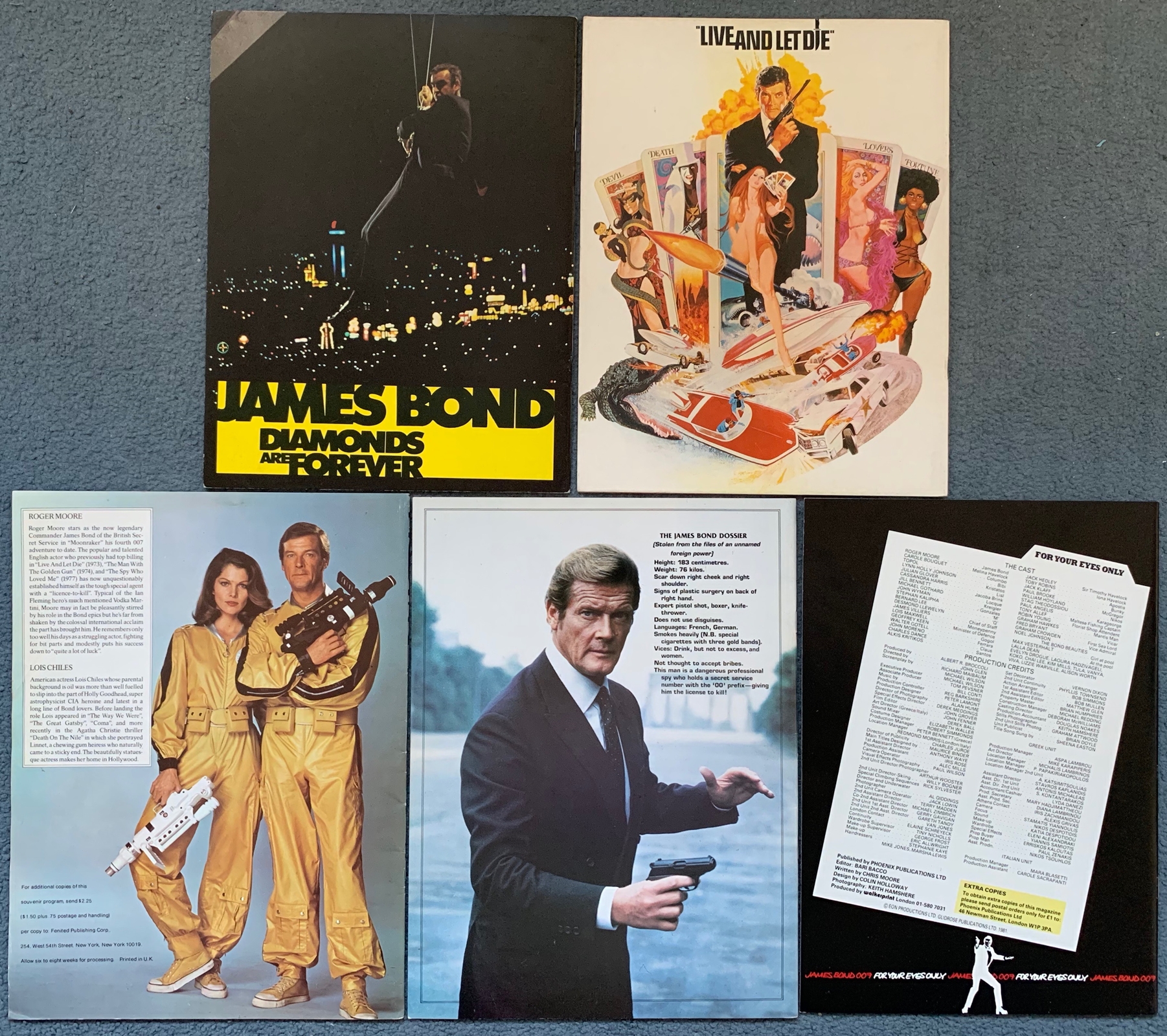 JAMES BOND MEMORABILIA LOT (5 in Lot) - 5 x Souven - Image 2 of 2