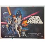 STAR WARS: A NEW HOPE (1977) - British UK quad fil