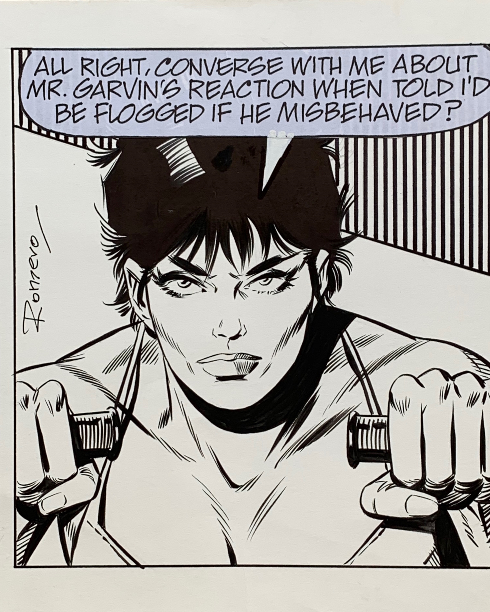 MODESTY BLAISE (2000) - ORIGINAL ARTWORK by ROMERO, Enrique Badia - This is the original art used - Image 2 of 3