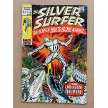 SILVER SURFER #18 (1970 - MARVEL - Pence Copy - FN) - 'Jumpin' Jack Kirby returns to Marvel, and