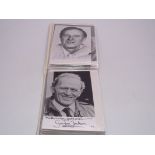 AUTOGRAPHS: A small photograph album containing si