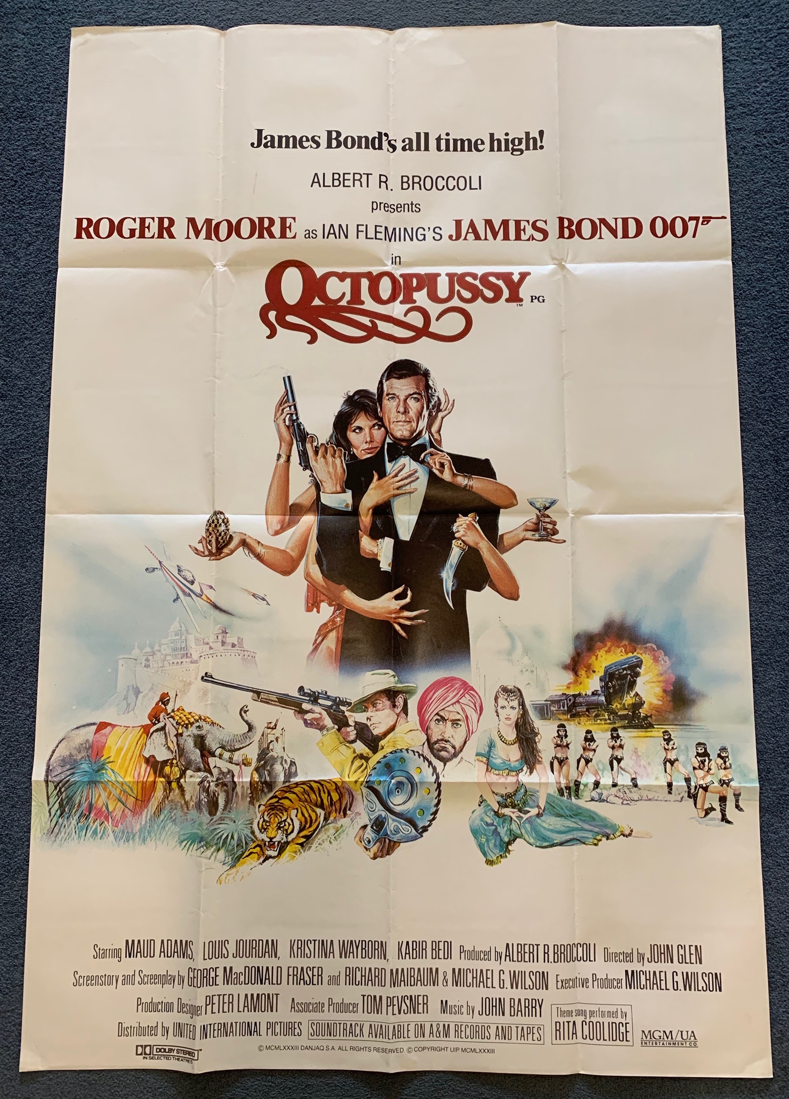 OCTOPUSSY (1983) - British UK Quad Film Poster - R