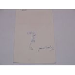 AUTOGRAPH: RONALD SEARLE signed Self-Portrait cari