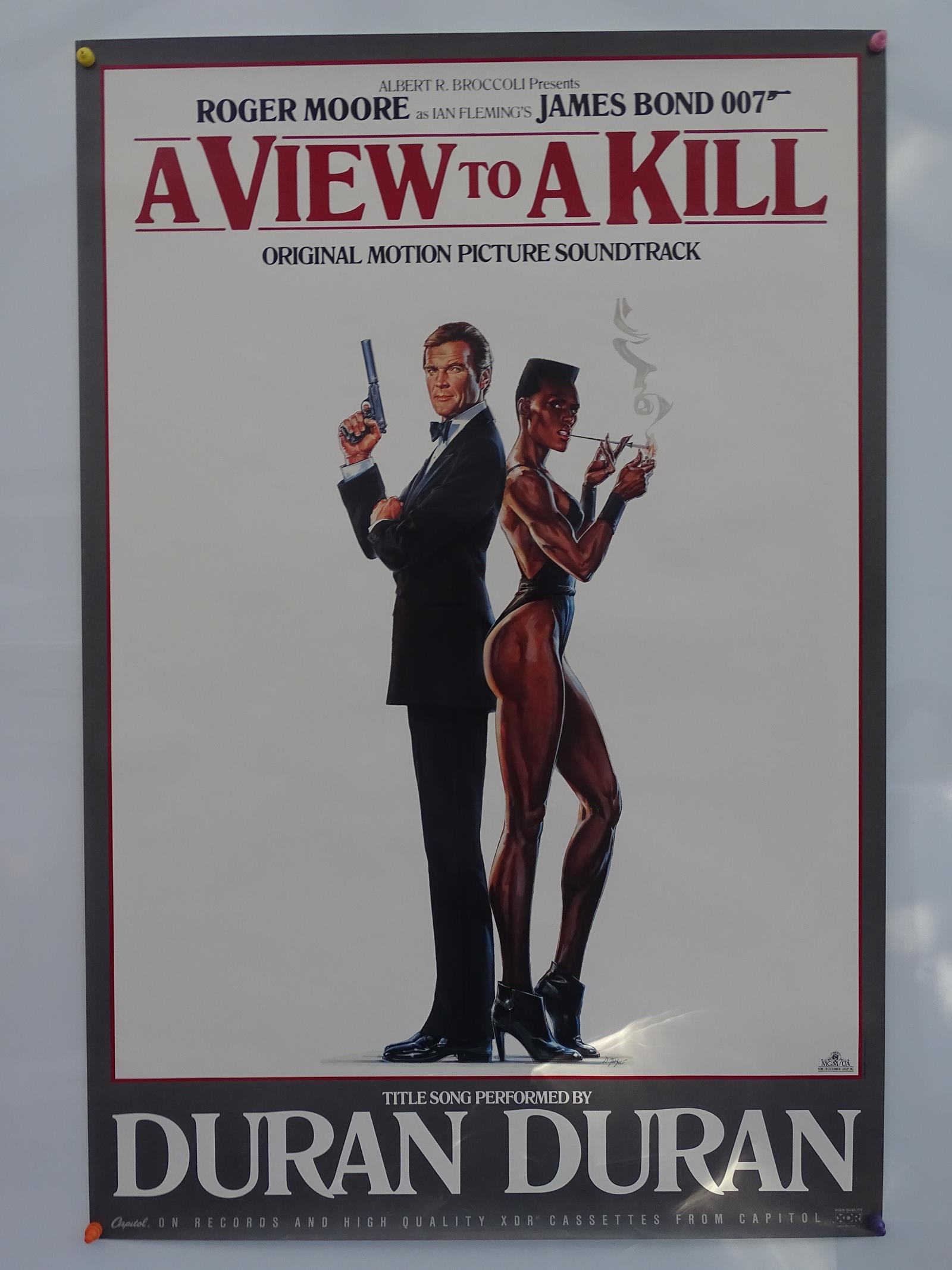 A VIEW TO A KILL (1985) - Soundtrack poster with a