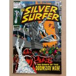 SILVER SURFER #13 (1970 - MARVEL - Pence Copy - VFN+) - Origin and first appearance of Doomsday Man.