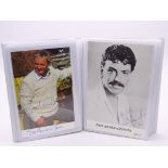 AUTOGRAPHS: A small photograph album containing si