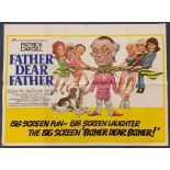 FATHER DEAR FATHER (1972) - British UK Quad film p