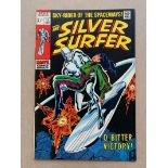 SILVER SURFER #11 (1969 - MARVEL - Pence Copy - VFN+) - John Buscema cover and art. Flat/