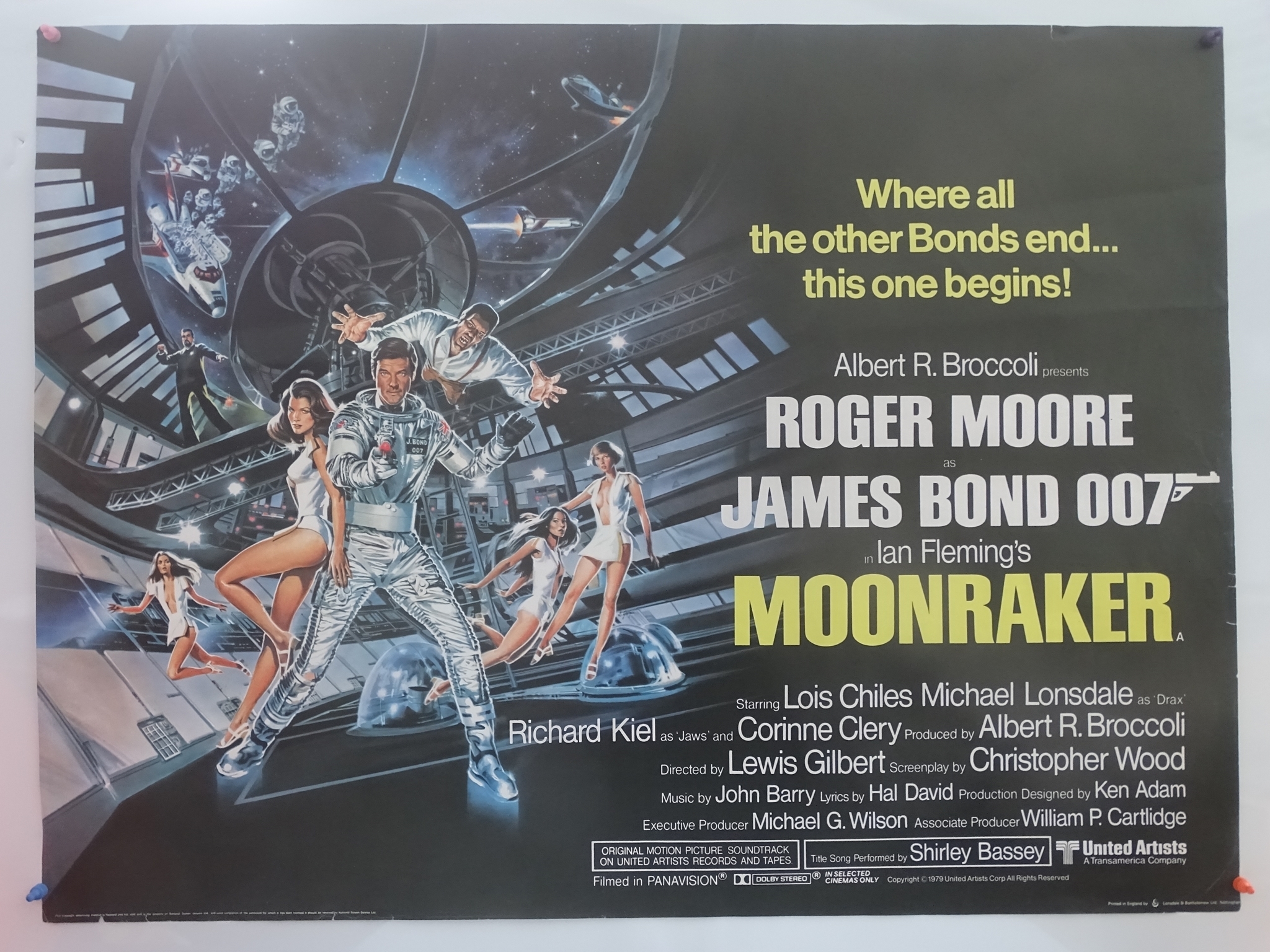 JAMES BOND: MOONRAKER (1979) - British UK Quad - R