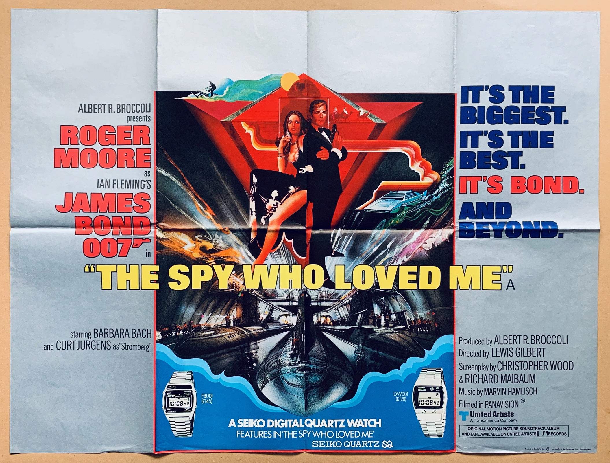 SPY WHO LOVED ME (1977) - British UK Quad Film Pos