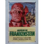 HORROR OF FRANKENSTEIN (1970) - British One Sheet Movie Poster - HAMMER - Mike Vaughan artwork - 27"