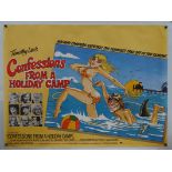 COMEDY: A selection of posters for CONFESSIONS OF A HOLIDAY CAMP (1977) (UK Quad and 4 Double