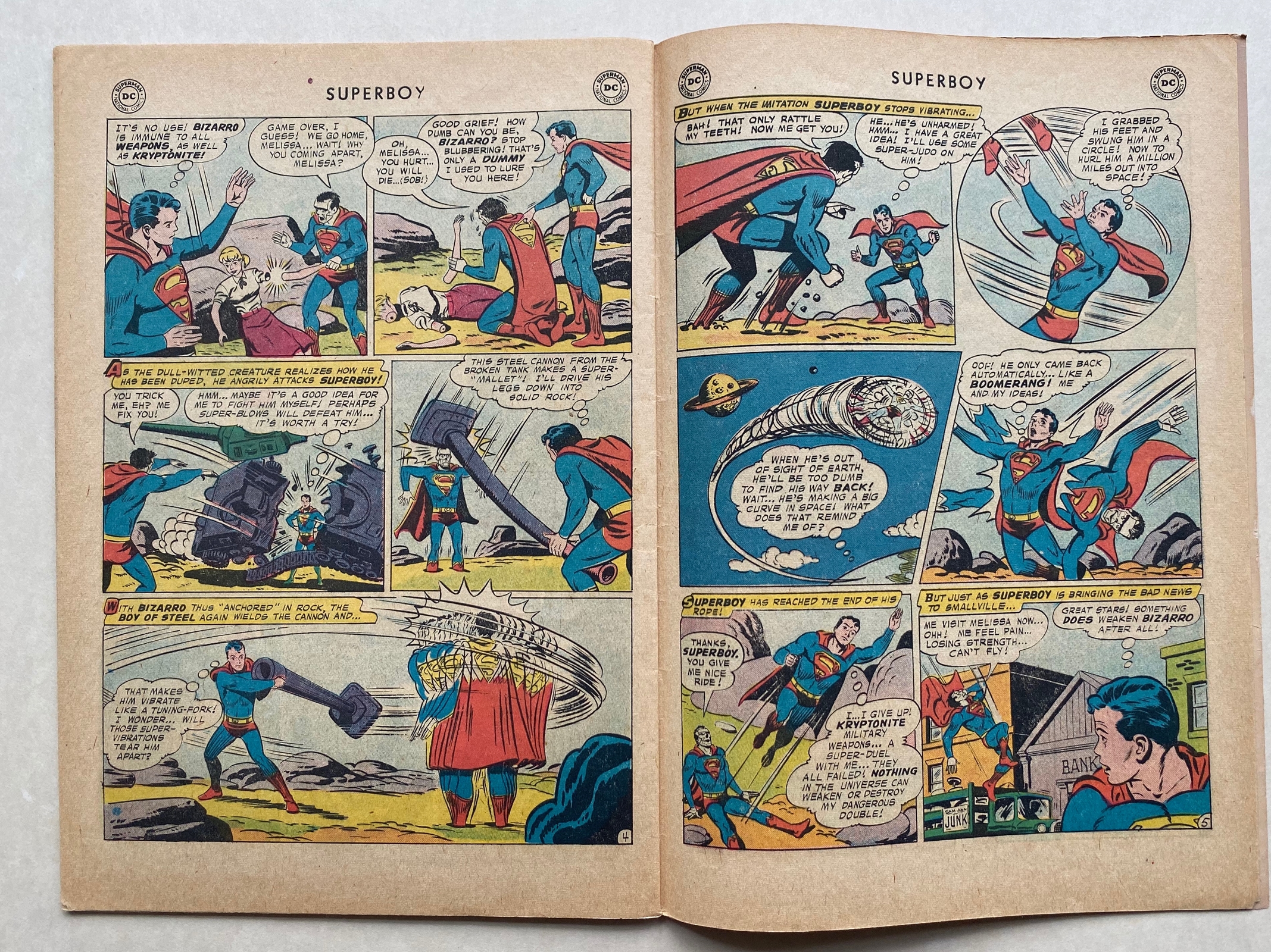 SUPERBOY #68 - (1958 - DC - Cents Copy - GD/VG) - Origin and first appearance of BIZARRO - Curt Swan - Image 6 of 7