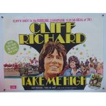 MUSIC: 2 X British UK Quad film posters - 30" x 40" (76 x 101.5 cm) for: CLIFF RICHARD: TAKE ME HIGH