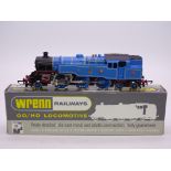 A Wrenn W2246 Class 4MT 2-6-4 standard tank in CR blue numbered 2085 (version with black buffers).