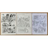 COSMOS (2017) LOT - (5 in Lot) - ORIGINAL ART - ALLAN GOLDMAN - (Artist) 5 x pages from issue # 9 of