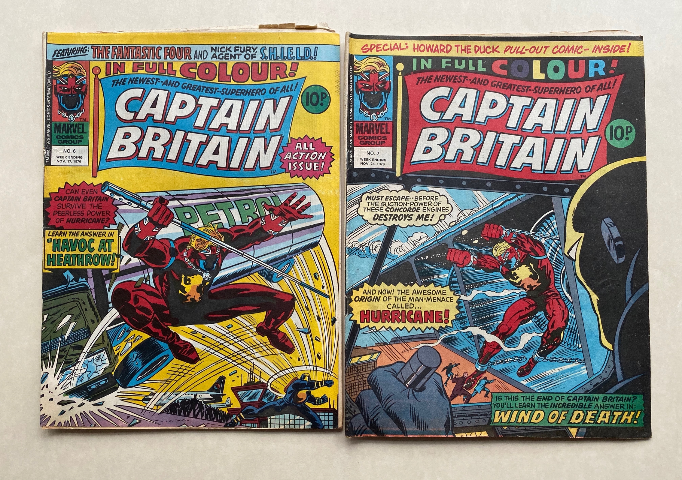 CAPTAIN BRITAIN (6 in Lot) - (1976 - BRITISH MARVEL) - GD/VG (Pence Copy) - Run includes #2, 4, 5, - Image 7 of 8