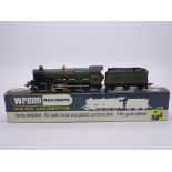 A Wrenn W2221 Castle class steam locomotive in BR green "Cardiff Castle". VG in a G-VG box