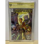 STAR WARS ADVENTURES #7 (2018 - IDW) Graded CBCS 9.8 (Cents Copy) SIGNED BY TAYLOR GRAY 'Ezra' -