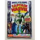 MARVEL SUPER-HEROES: CAPTAIN MARVEL #12 (1967 - Marvel) GD/VG (Cents Copy / Pence Stamp) - Origin