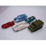 A group of unboxed "Gerry Anderson" related Dinky vehicles to include "Captain Scarlet", "Joe 90",