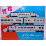 OO Gauge -A Hornby R2961 'London 2012' train pack including 4-car Javelin high speed Electric