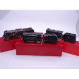 OO Gauge - A group of playworn Trix Twin 0-4-0 steam tender locomotives in various liveries supplied