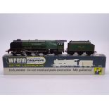 A Wrenn W2228 Duchess class steam locomotive in BR green "City of Birmingham". VG in a F-G box