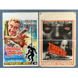 HORROR EXPRESS & LET'S KILL UNCLE (2 in Lot) - Belgian film posters - 14" x 21.25" (36 x 54 cm) -