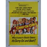 CARRY ON GIRLS (1973) UK One Sheet Film Poster and synopsis - Folded, flat (as issued) (2)