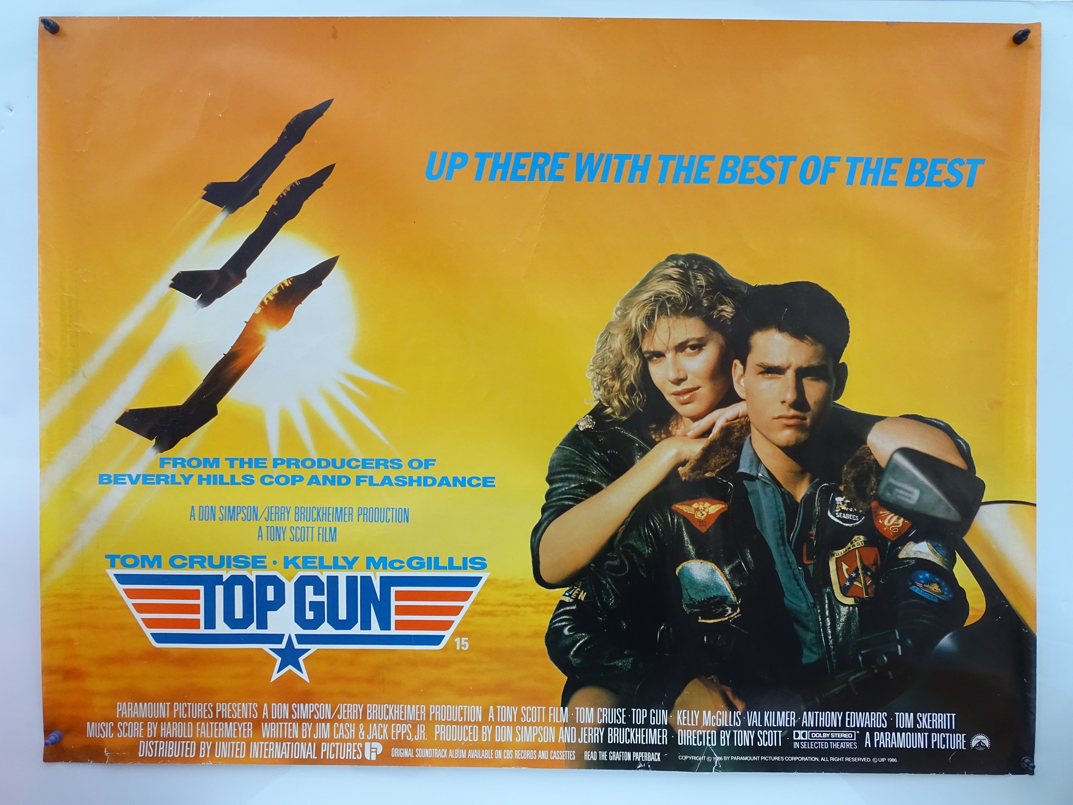 Pair of UK Quad Film Posters: E.T (1982) and TOP GUN (1986) together with E.T. Press Campaign - Image 3 of 3