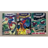 SPIDERMAN #53, 54, 55 (3 in Lot) - (1967 - MARVEL - Cents/Pence Stamp/Pence Copy - GD/VG - Run