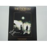 THE EXORCIST (1974) - A commercial mini poster signed by EILEEN DIETZ who played the demon who
