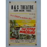 THE TIME MACHINE (1960) - US Window Card (14” x 20” – 35.56 x 50.8 cm) Folded