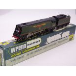 A Wrenn W2266A Bulleid Pacific steam locomotive in BR green "City of Wells" (Golden Arrow