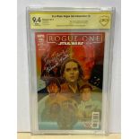 STAR WARS: ROGUE ONE ADAPTATION #6 (2017 - MARVEL) Graded CBCS 9.4 - (Cents Copy) - SIGNED BY GUY