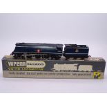 A Wrenn W2267 Bulleid Pacific steam locomotive repainted in BR blue "French Lines CGT". G in G-VG