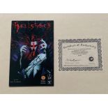 HELLSHOCK #1 (1997) - Special Dynamic Forces Limited Edition issued comic SIGNED BY THE ARTIST JAE