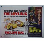 HERBIE LOT: 3 X OF UK QUAD FILM POSTERS to include: THE LOVE BUG / GUNS IN THE HEATHER (1968) -