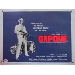 CAPONE (1975) - British UK Quad film poster for the Steve Carver crime biopic 30" x 40" (76 x 101.