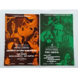 GROUP OF PRESS CAMPAIGN BOOKS: LEGEND OF THE WEREWOLF (1975), THE GHOUL (1975) and TO THE DEVIL A