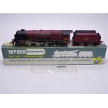 A Wrenn W2304 Duchess class steam locomotive in BR maroon "King George VI". With optional "City of