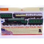 OO Gauge -A Hornby R2953 'Flying Scotsman USA Tour 1969' train pack including twin tender steam loco